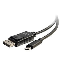 C2G 6ft USB C to DisplayPort Cable - 4K 30Hz - external video adapter - bla