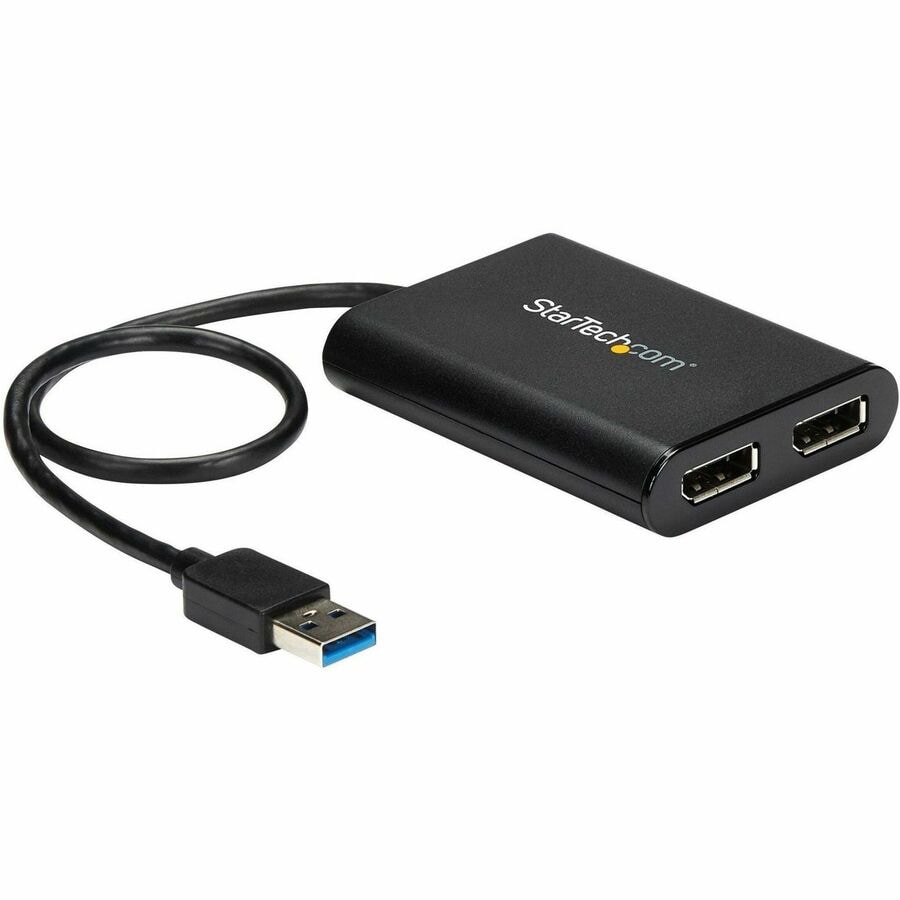 StarTech.com USB to Dual DisplayPort Adapter - 4K 60Hz -  Windows/Mac/ChromeOS