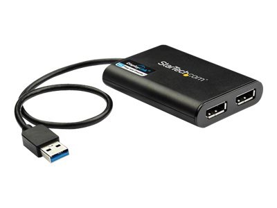 Thumbnail 2 of 13 for StarTech.com USB 3.0 to Dual DisplayPort Adapter, 4K 60Hz, USB to Dual DP Display Adapter/Converter, MacOS/Windows