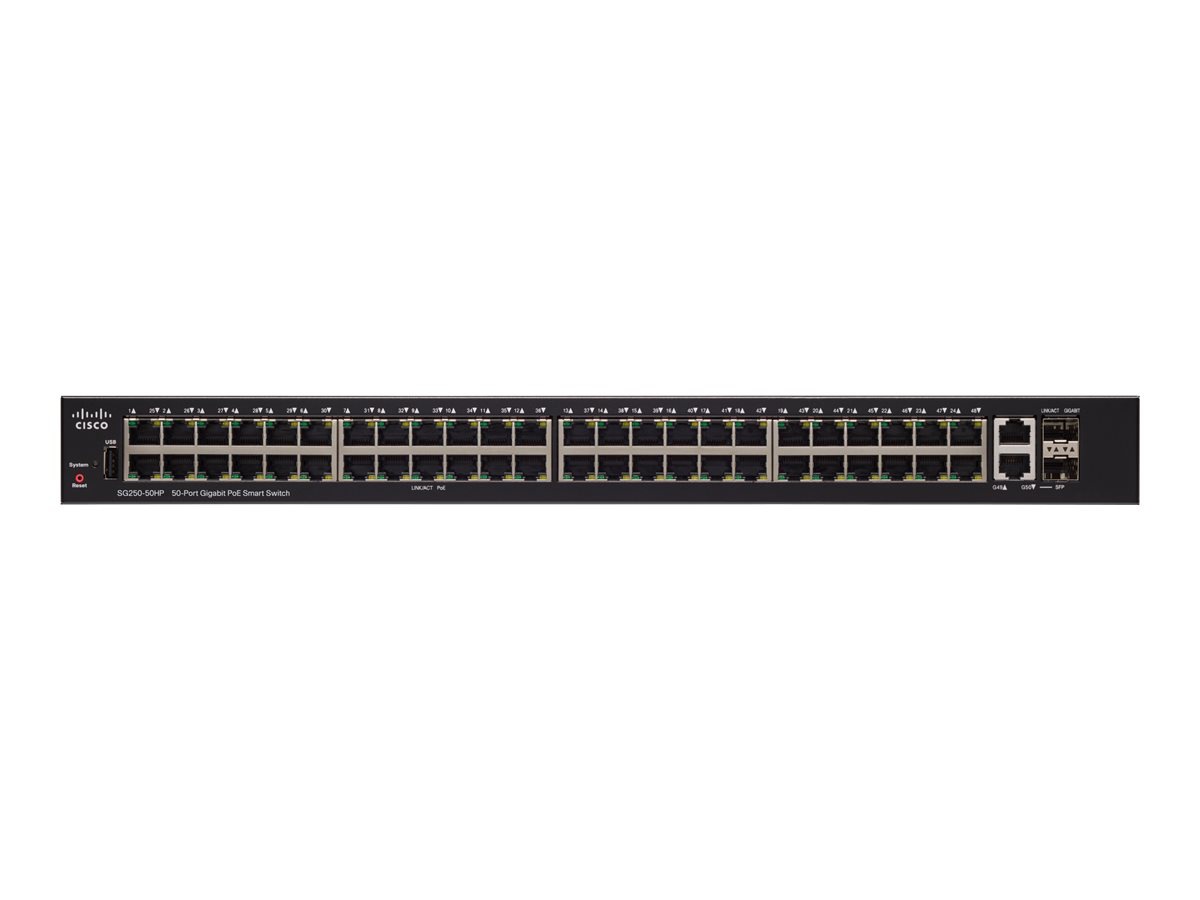 Cisco 250 Series SG250-50 - switch - 50 ports - smart - rack-mountable