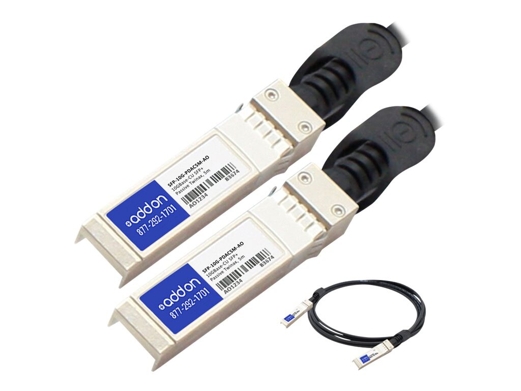 AddOn 5m Industry Standard SFP+ DAC - direct attach cable - 5 m