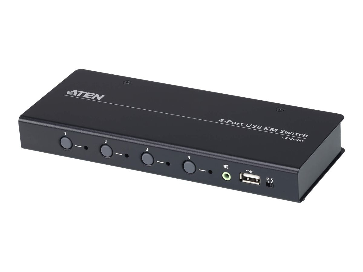 ATEN CS724KM USB Boundless KM Switch - keyboard/mouse/USB/audio switch - 4 ports