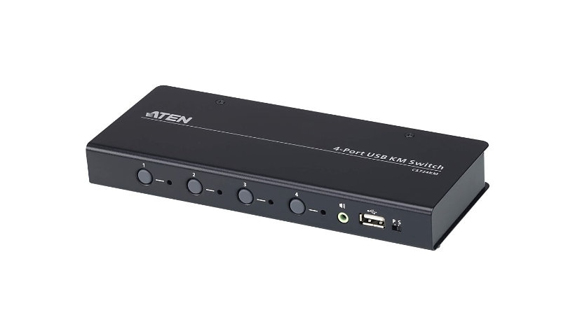 ATEN CS724KM USB Boundless KM Switch - keyboard/mouse/USB/audio switch - 4 ports