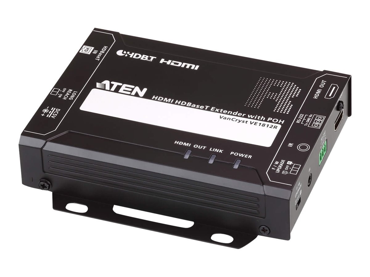 ATEN VanCryst VE1812R HDMI HDBaseT Receiver with POH - video/audio/infrared/serial extender - HDBaseT