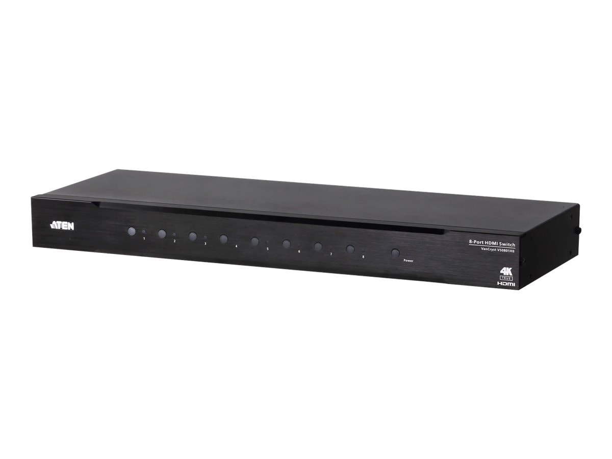 ATEN VS0801HB 8-Port True 4K HDMI Switch - video/audio switch - 8 ports - rack-mountable
