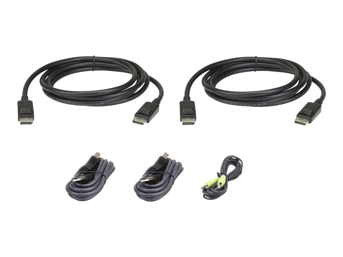 ATEN 2L-7D02UDPX5 - keyboard / video / mouse (KVM) cable kit - TAA Complian