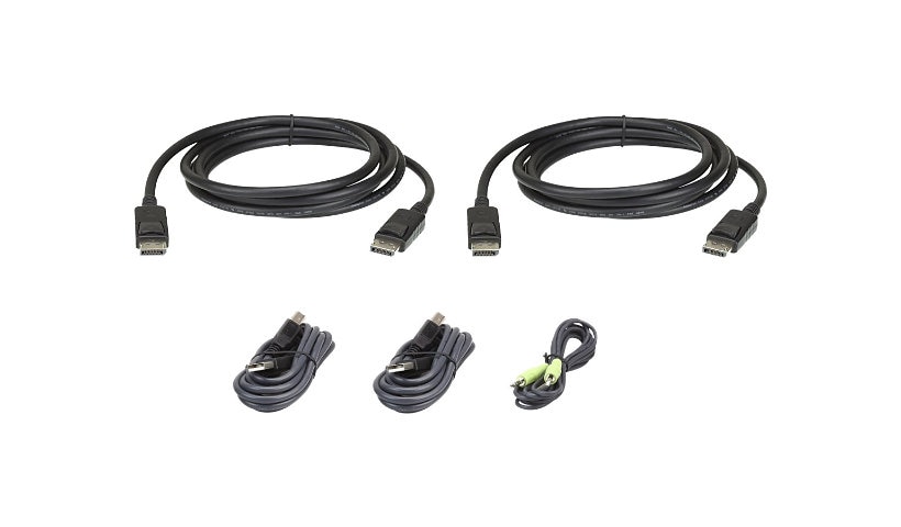 ATEN 2L-7D02UDPX5 - keyboard / video / mouse (KVM) cable kit - TAA Compliant