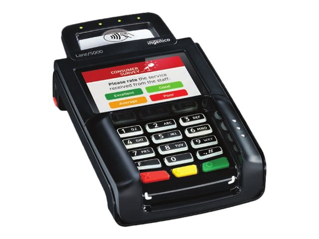 Ingenico Lane 5000 - magnetic / SMART card / NFC reader - USB, RS-232, Ethernet, Ethernet 100