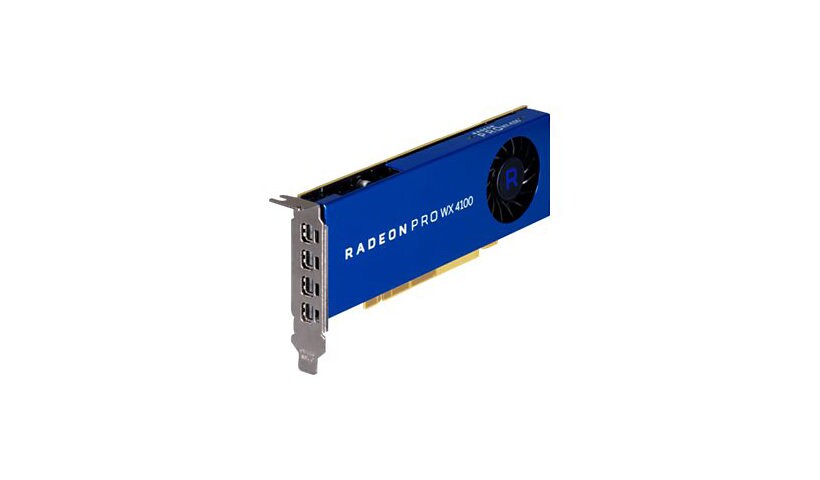 AMD Radeon Pro WX 4100 - carte graphique - Radeon Pro WX 4100 - 4 Go