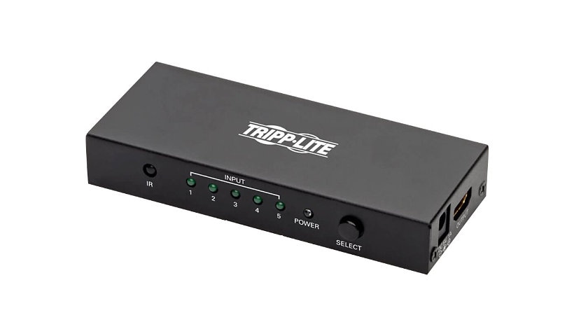 Tripp Lite 5-Port HDMI Switch with Remote Control - 4K x 2K @ 60 Hz (HDMI F/5xF), 3D, HDMI 2.0, HDCP 2.2, EDID -