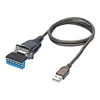 Eaton Tripp Lite Series USB to RS485/RS422 FTDI Serial Adapter Cable with COM Retention (USB-A to DB9 M/M), 30-in. (76.2