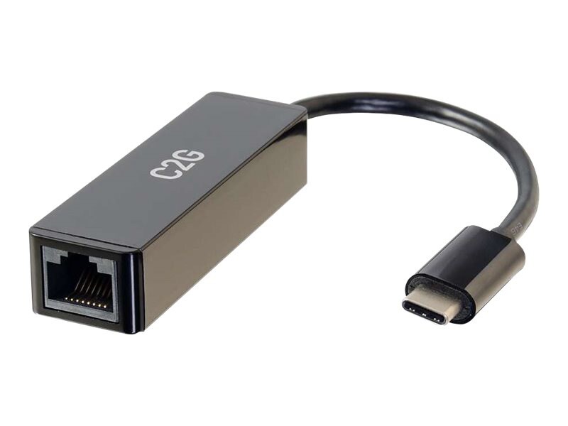 videnskabelig couscous instinkt C2G USB C to Ethernet Gigabit Network Adapter - RJ-45 - M/F - 29826 - USB  Adapters - CDW.com