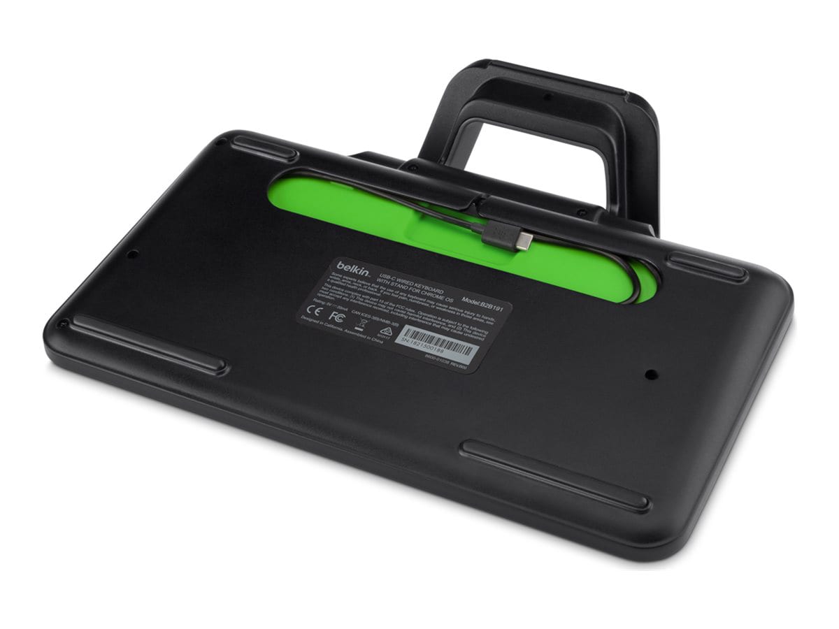 Thumbnail 2 of 6 for Belkin Wired Keyboard Tablet Stand with USB-C Connector - Full Sized Keycaps - Keyboard Tray - Black