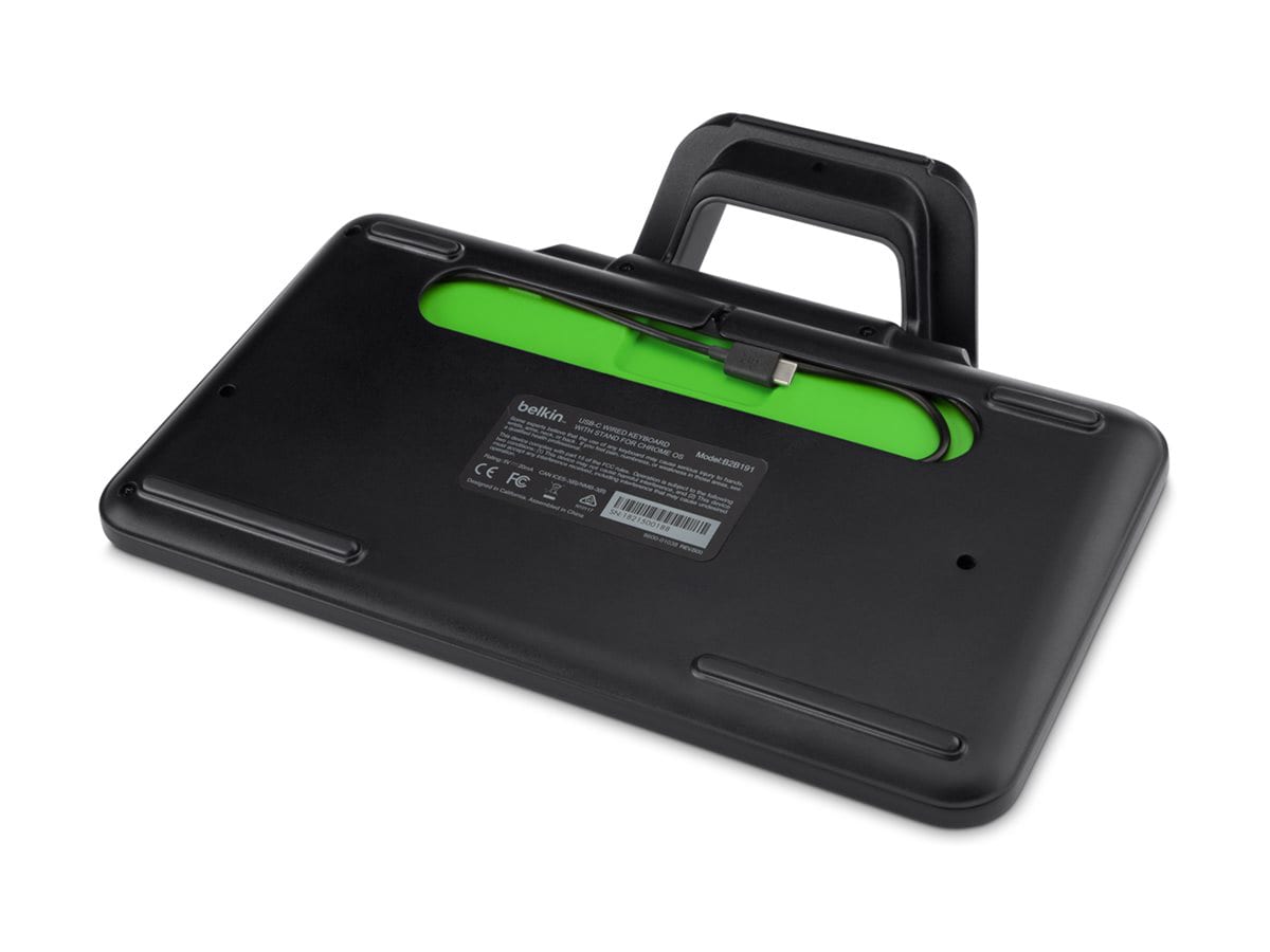 Thumbnail 4 of 6 for Belkin Wired Keyboard Tablet Stand with USB-C Connector - Full Sized Keycaps - Keyboard Tray - Black
