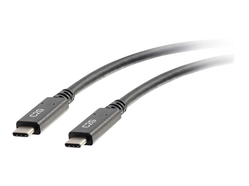 C2G 3ft USB C Cable - USB C to USB C Cable - USB 3.1 Gen 1 - 3A 5Gbps - M/M