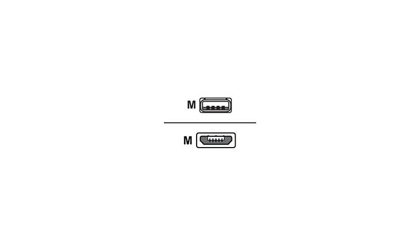 Poly - câble USB - Micro-USB de type B pour USB - 2 m