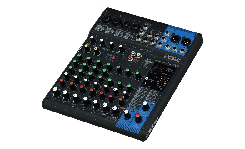 Yamaha 10-Channel Analog Stereo Mixer Built-in FX - MG10XU - -