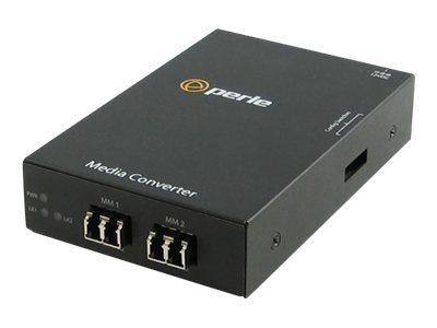 Perle Gigabit Ethernet Fiber to Fiber Stand-Alone Media Converter