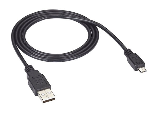 Black Box 15' Type A Male to Type Micro-B Male USB 2.0 Cable - Black