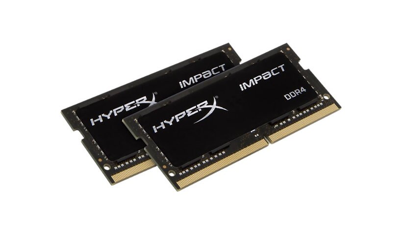 HyperX Impact - DDR4 - kit - 32 GB: 2 x 16 GB - SO-DIMM 260-pin - 2666 MHz