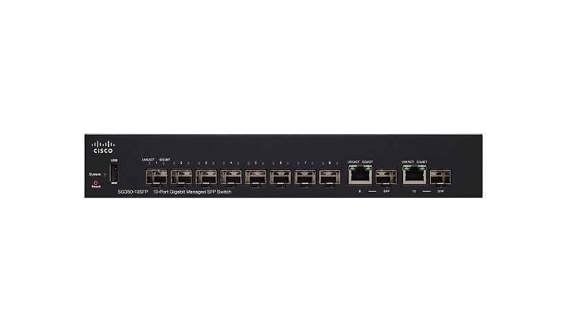 Cisco 250 Series SG350-10SFP - switch - 10 ports - managed