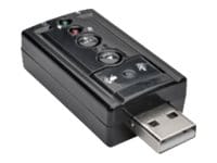 Tripp Lite USB External Sound Card Microphone Speaker Virtual 7.1 Channel -
