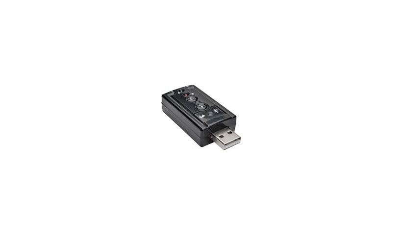 Tripp Lite USB External Sound Card Microphone Speaker Virtual 7.1 Channel - carte son