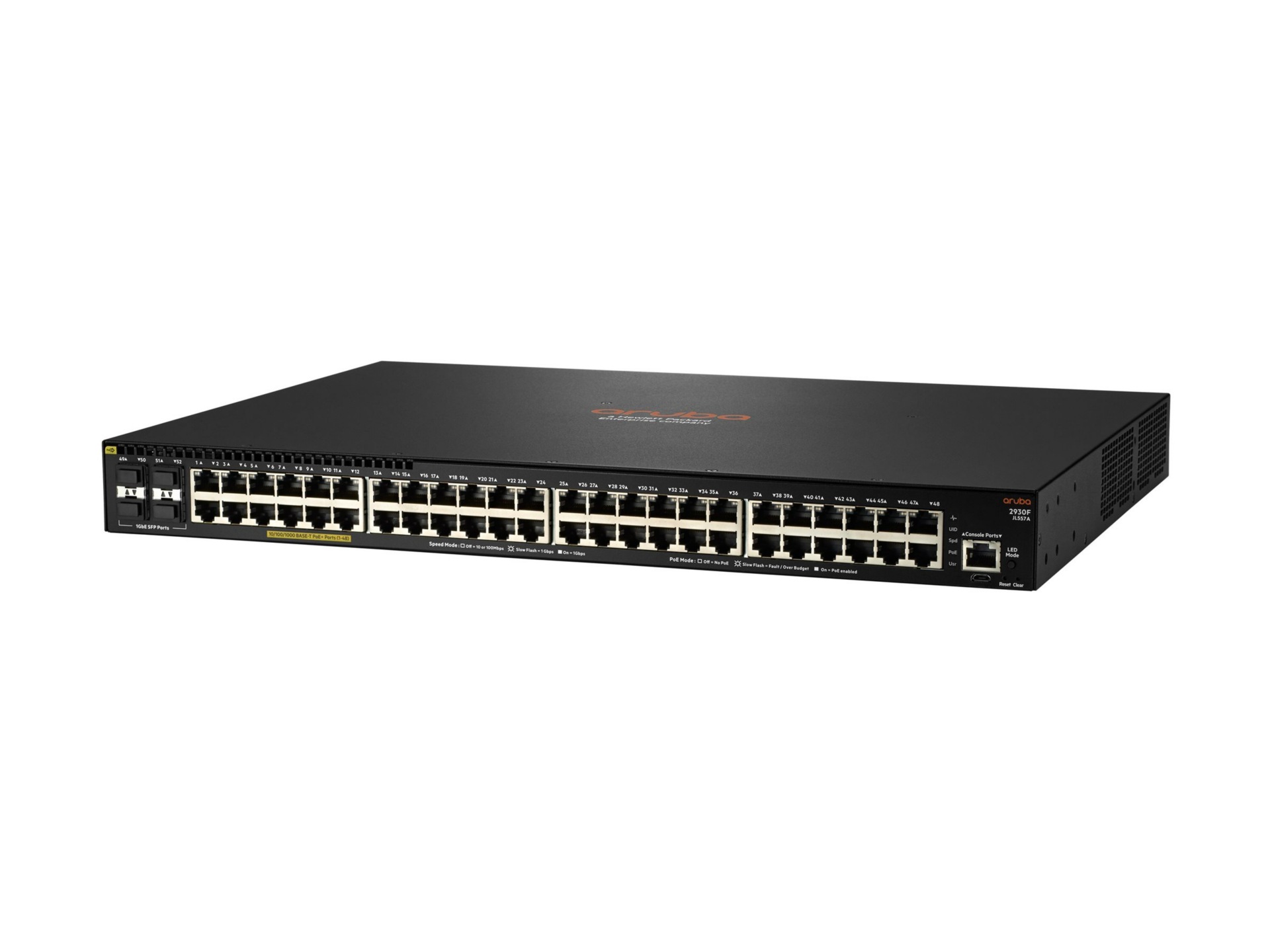 HPE Aruba 2930F 48G PoE+ 4SFP - switch - 48 ports - managed - rack-mountabl