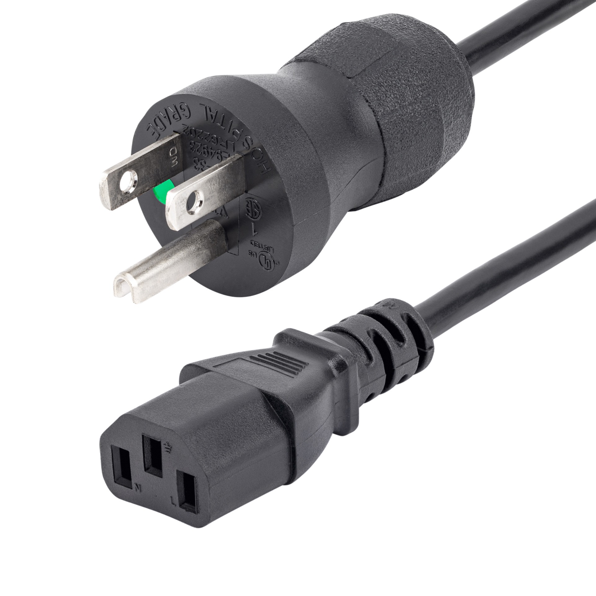 StarTech.com 10 ft  Hospital Grade Power Cord - NEMA 5-15P to C13