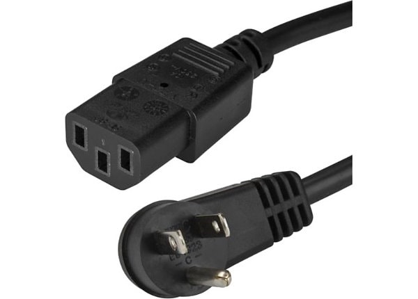 PXT10120 125V @ 10A NEMA 5-15 to IEC 60320 C13 - 18 AWG Replacement AC Power Cable for PC or Monitor StarTech.com 20 ft Standard Computer Power Cord 