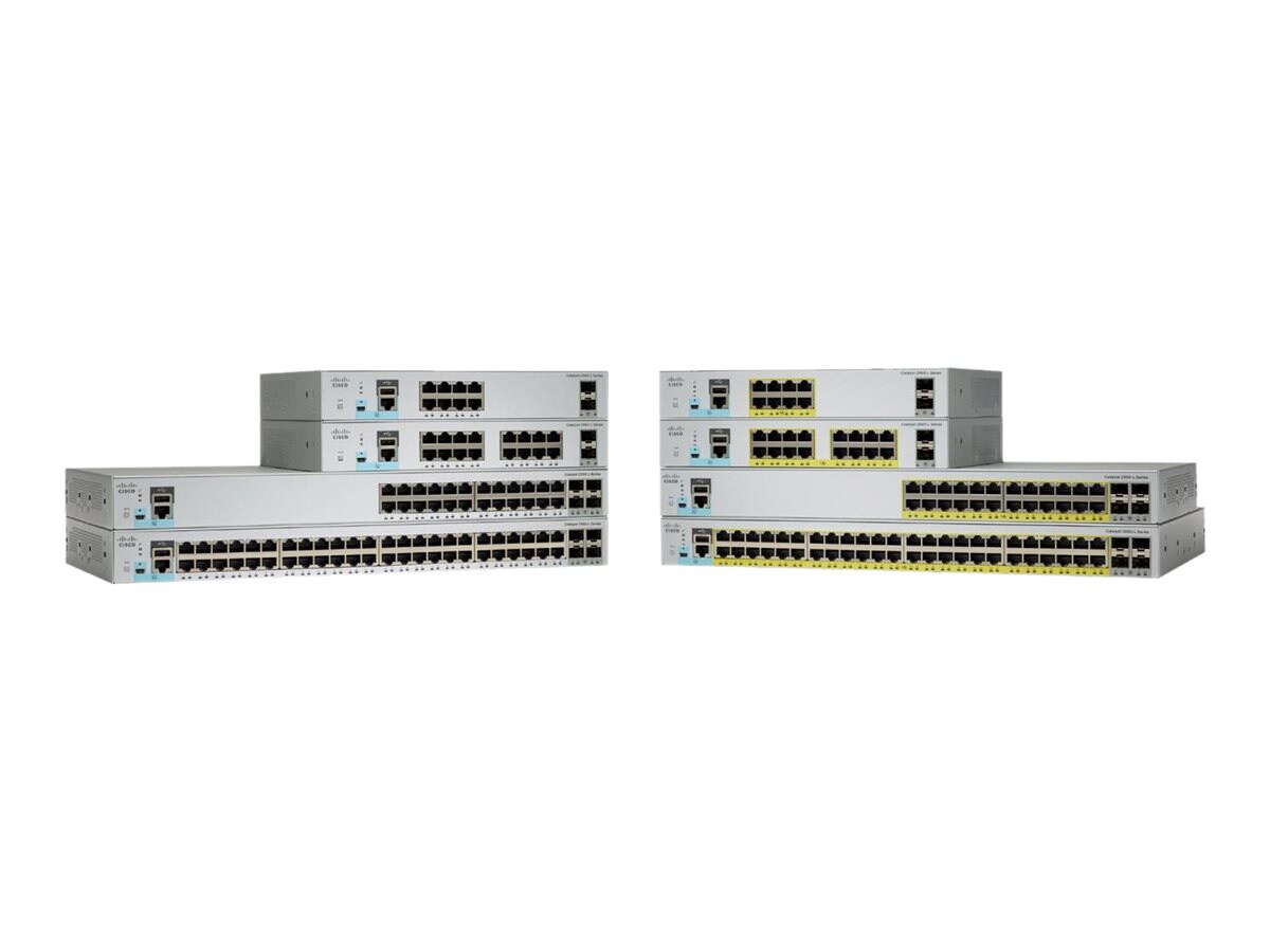 Cisco Catalyst 2960L-24TQ-LL - switch - 24 ports - managed - rack-mountable