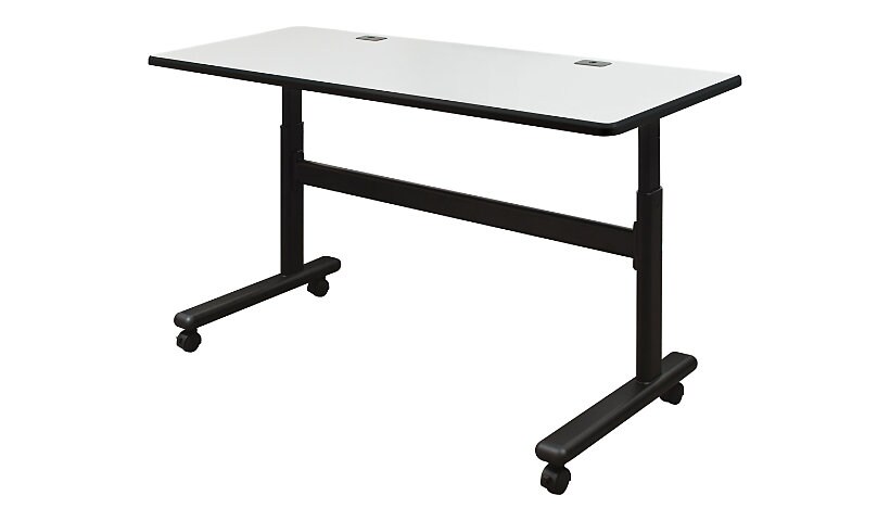 MooreCo Flipper - sit/standing desk - rectangular - whiteboard