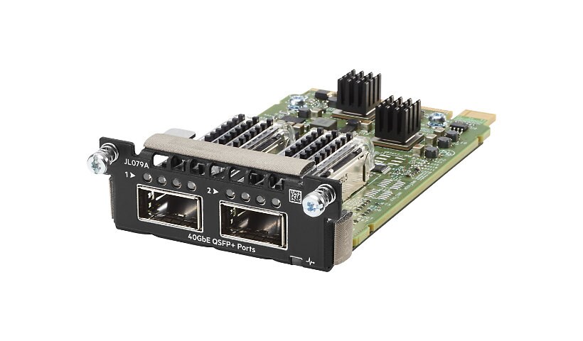 HPE Aruba - expansion module - 40 Gigabit QSFP+ x 2
