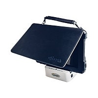 Aegex 10 Leather Carrying Case with Front Cover & Stylus - Black