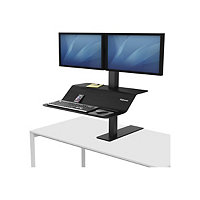 Fellowes Lotus VE Sit-Stand Workstation - mounting kit - for 2 LCD displays