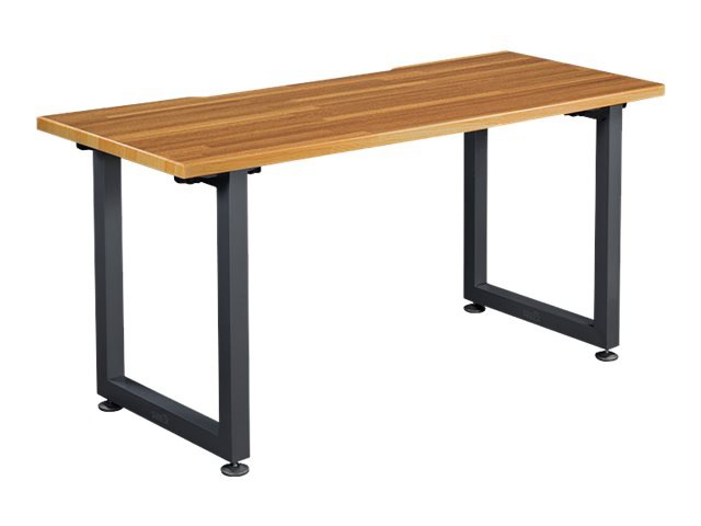 VARIDESK QuickPro - table - rectangular - butcher block