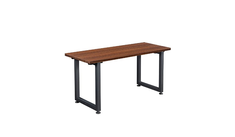VARIDESK QuickPro - table - rectangular - dark wood