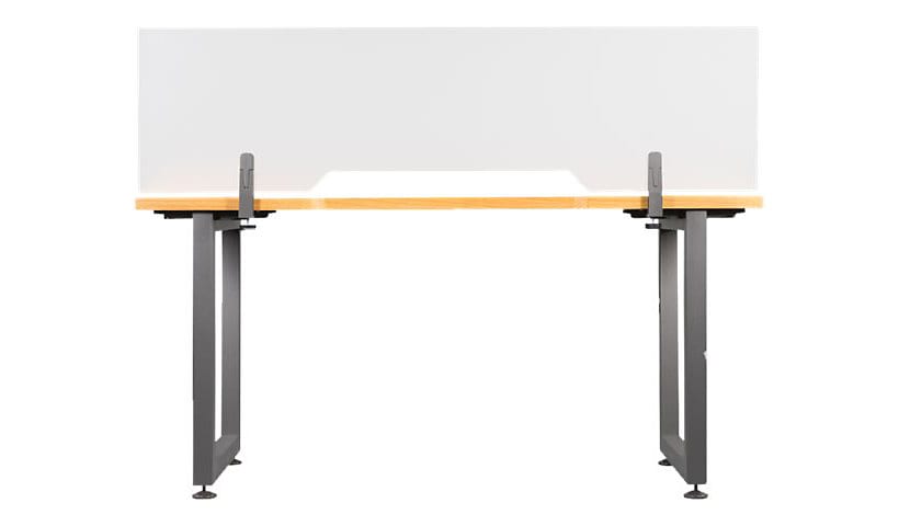 VARIDESK QuickPro 60 - table privacy panel - frosted clear