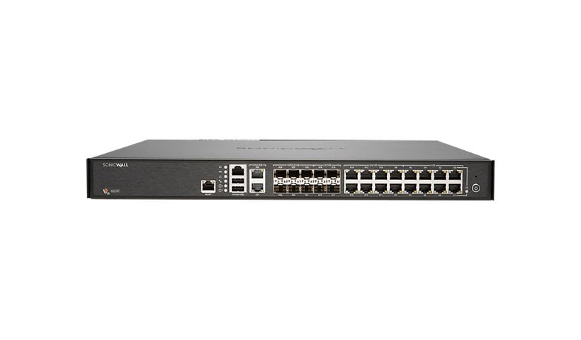 SonicWall NSa 6650 - security appliance - with 1-year NSa TotalSecure Advan