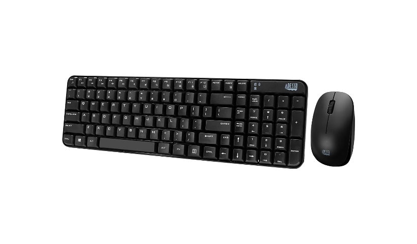 Adesso WKB-1200CB - keyboard and mouse set - US
