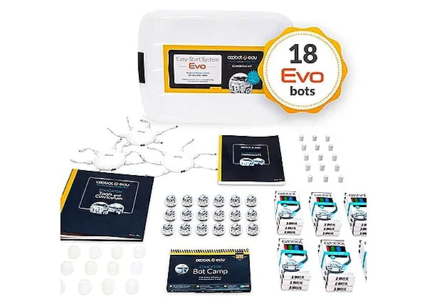 Ozobot Evo Classroom Kit, 18-pack, white
