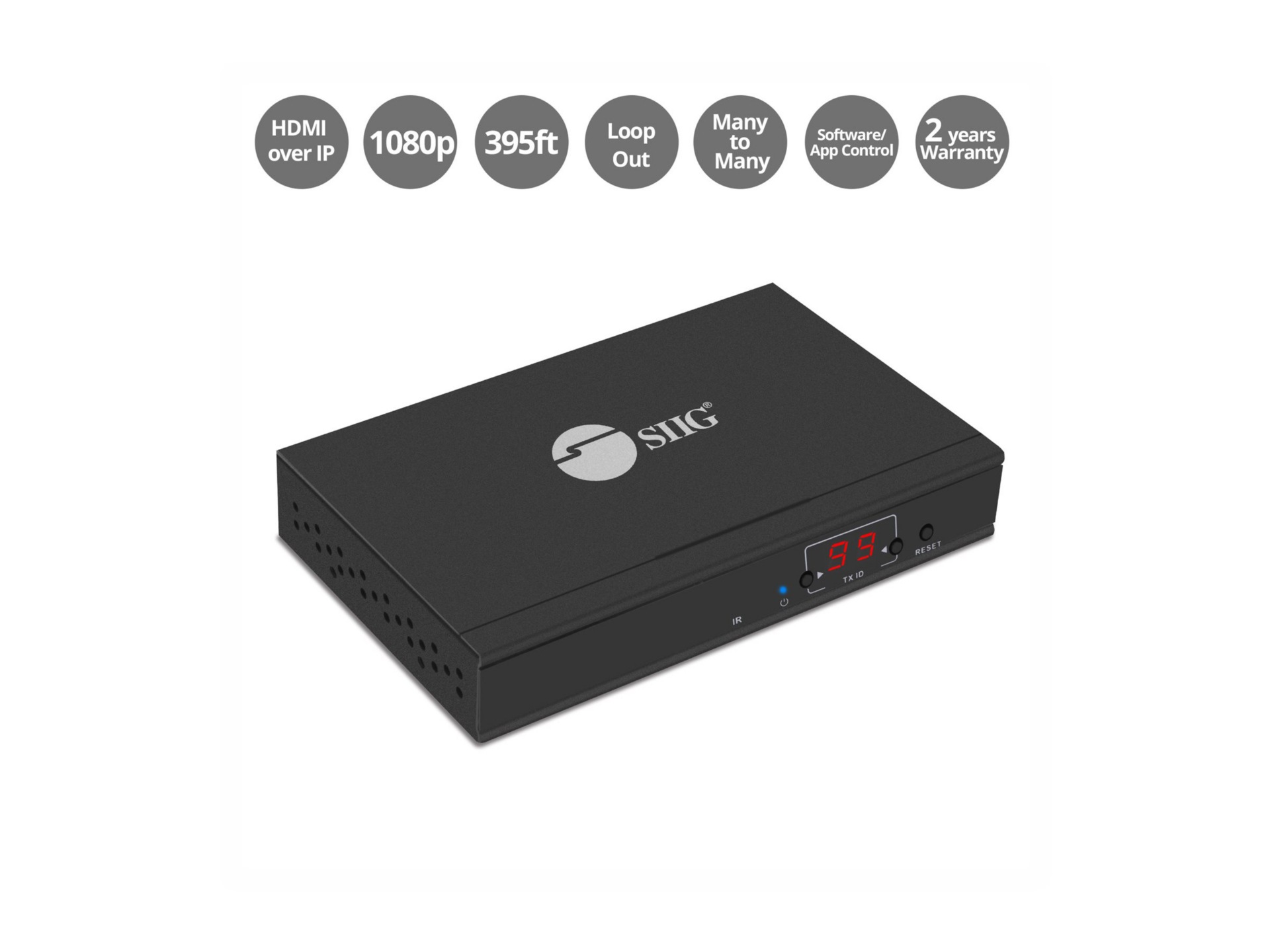 SIIG HDMI Over IP Extender / Matrix with IR - Transmitter - video/audio/inf