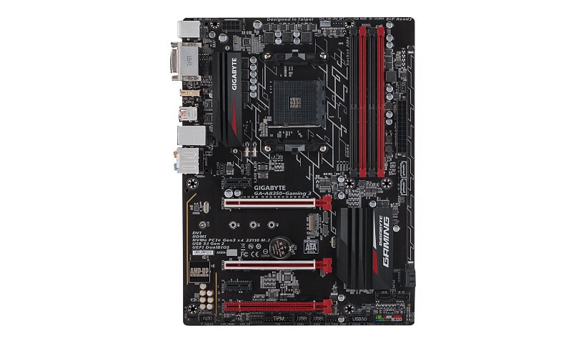 Gigabyte GA-AB350-Gaming 3 - 1,0 - motherboard - ATX - Socket AM4 - AMD B35