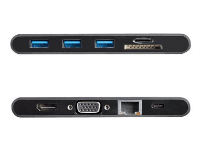Thumbnail 2 of 13 for StarTech.com USB C Multiport Adapter - USB Type-C Mini Dock with HDMI 4K or VGA Video - 100W PD Passthrough, 3x USB