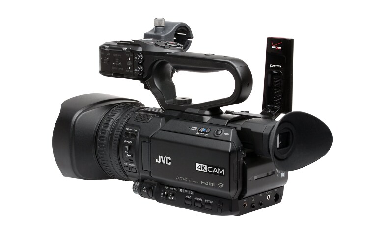 JVC 4K UHD Compact Handheld Streaming Camcorder with Integrated