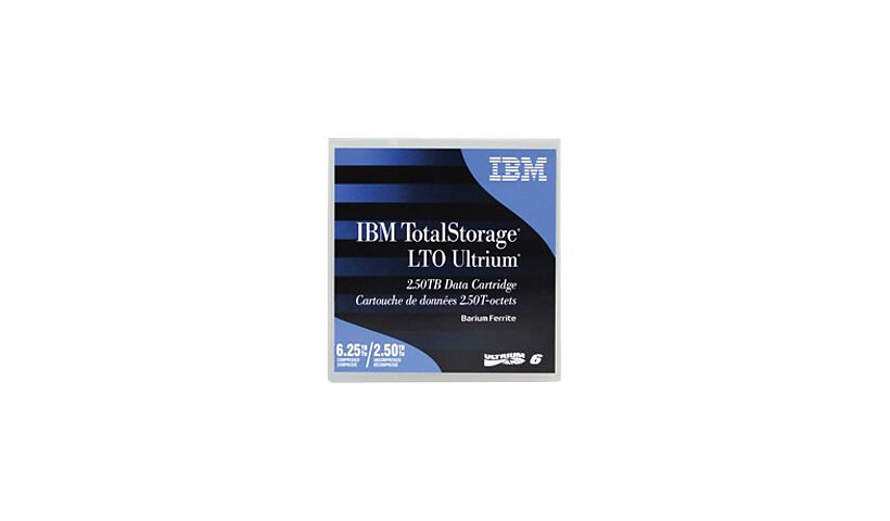 IBM TotalStorage - LTO Ultrium 6 x 1 - 2.5 To - support de stockage