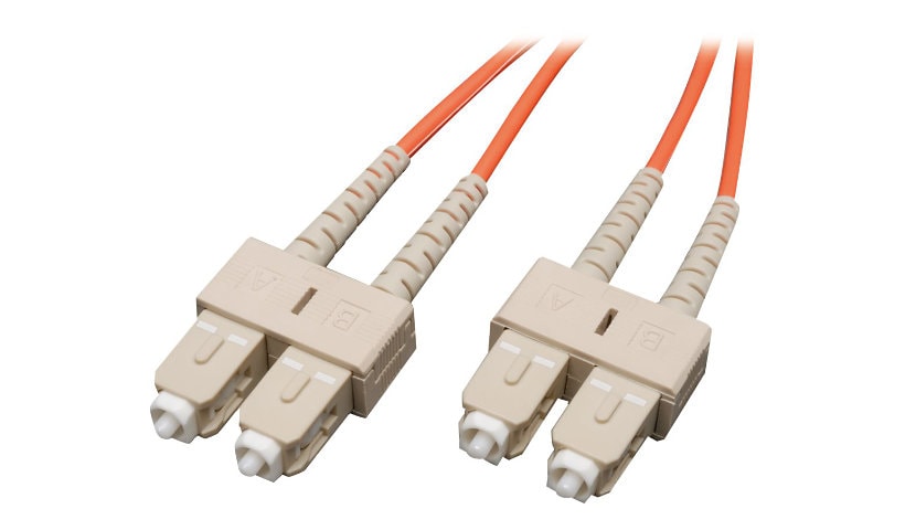 Eaton Tripp Lite Series Duplex Multimode 50/125 Fiber Patch Cable (SC/SC), 1M (3 ft.) - patch cable - 1 m - orange