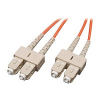 Eaton Tripp Lite Series Duplex Multimode 50/125 Fiber Patch Cable (SC/SC), 1M (3 ft.) - patch cable - 1 m - orange