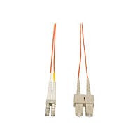 Eaton Tripp Lite Series Duplex Multimode 50/125 Fiber Patch Cable (LC/SC), 1M (3 ft.) - patch cable - 1 m - orange