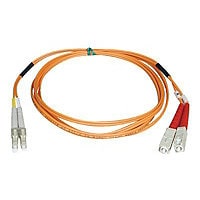 Eaton Tripp Lite Series Duplex Multimode 50/125 Fiber Patch Cable (LC/SC), 5M (16 ft.) - patch cable - 5 m - orange